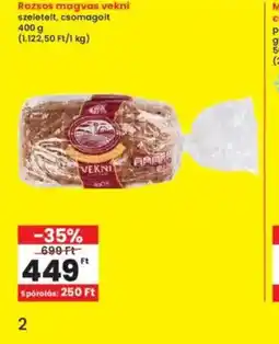 Interspar Rozsos magvas vekni ajánlat