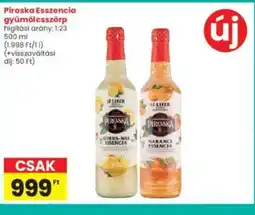 Interspar Piroska Esszencia gyümölcsszörp ajánlat