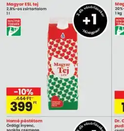 Interspar Magyar ESL tej ajánlat