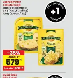 Interspar Leerdammer szeletelt sajt ajánlat