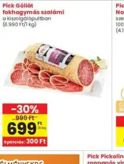 Interspar Pick Gliát fokhagymás szalámi ajánlat