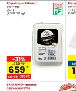 Interspar Pápai tepertőkrém ajánlat