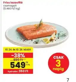 Interspar Friss lazacfilé ajánlat