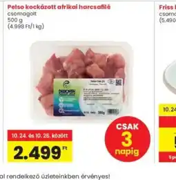 Interspar Pelse kockázott afrikai harcsafilé ajánlat