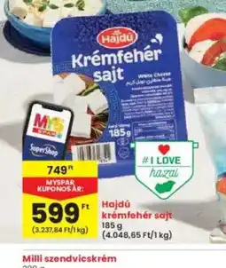 Interspar Hajdú Krémfehér sajt ajánlat