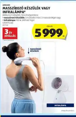 ALDI Masszírozó készülék vagy Infralámpa ajánlat