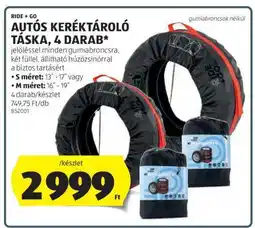 ALDI RIDE + GO Autós Keréktároló Táska, 4 darab ajánlat