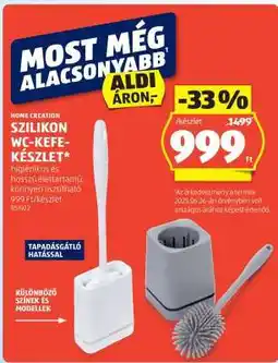 ALDI HOME CREATION Szilikon WC-kefe-készlet ajánlat