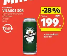 ALDI KARLSKRONE VILÁGOS SÖR ajánlat