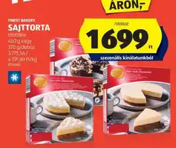 ALDI Finest Bakery Sajttorta ajánlat