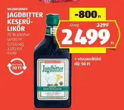 ALDI Wildbrunner Jagdbitter Keserűlikőr ajánlat