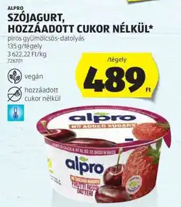 ALDI ALPRO Szójagurt, hozzáadott cukor nélkül ajánlat