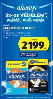 ALDI ALWAYS EGÉSZSÉGÜGYI BETÉT ajánlat