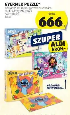 ALDI GYERMEK PUZZLE ajánlat