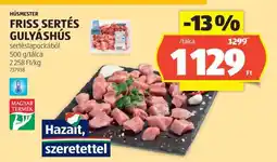 ALDI Friss sertés gulyáshús ajánlat