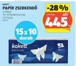 ALDI Kokett Papír Zsebkendő ajánlat