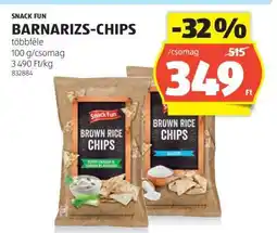 ALDI SNACK FUN BARNARIZS-CHIPS ajánlat