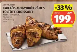 ALDI KAKAÓS-MOGYORÓKRÉMES TÖLTÖTT CROISSANT ajánlat