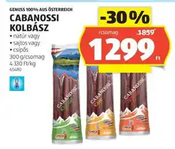 ALDI Cabanossi kolbász ajánlat