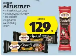 ALDI CERBONA Müzliszelet ajánlat