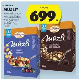 ALDI CERBONA Müzli ajánlat