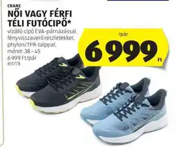 ALDI CRANE Női vagy férfi téli futócipő ajánlat