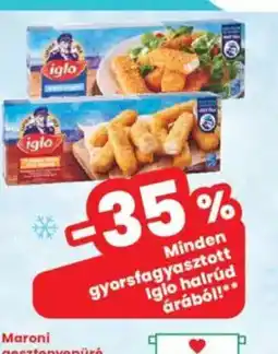 Interspar Iglo gyorsfagyasztott halrúd ajánlat