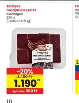 Interspar Tornyos madjarica szelet ajánlat