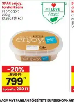Interspar SPAR enjoy. tonhalkrém ajánlat