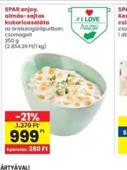Interspar SPAR enjoy. almás-sajtos kukoricasaláta ajánlat
