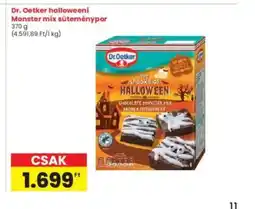 Interspar Dr. Oetker halloweeni Monster mix süteménypor ajánlat