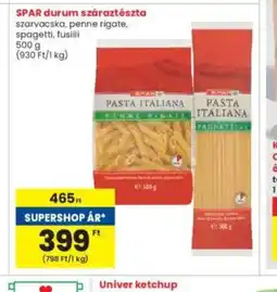 Interspar SPAR durum száraztészta ajánlat