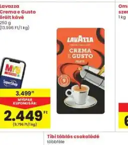 Interspar Lavazza Crema e Gusto őrölt kávé ajánlat