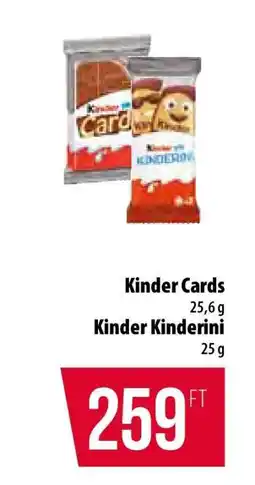 Coop Kinder Cards / Kinder Kinderini ajánlat