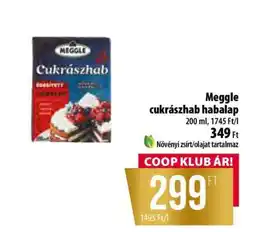 Coop Meggle cukrászhab habalap ajánlat