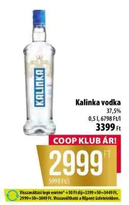 Coop Kalinka vodka ajánlat