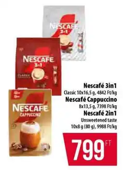 Coop Nescafé 3in1, Nescafé Cappuccino, Nescafé 2in1 ajánlat