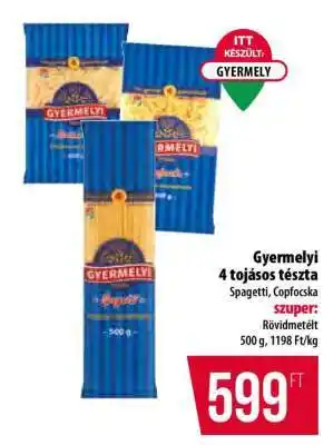 Gyermelyi 4 tojásos tészta