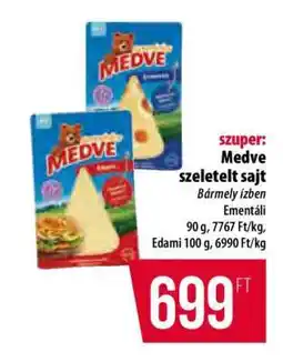 Coop Medve szeletelt sajt ajánlat