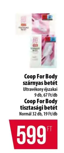 Coop Coop For Body szárnyas betét ajánlat