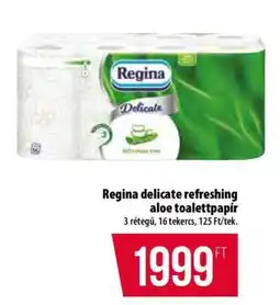 Coop REGINA DELICATE REFRESHING ALOE TOALETTPAPÍR ajánlat