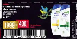 Coop Head&Shoulders korpásodás elleni sampon ajánlat