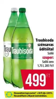 Coop Traubisoda szénsavas üdítőital ajánlat