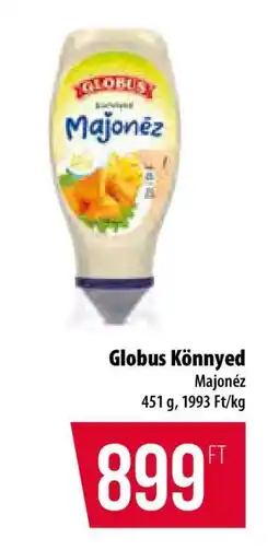 Coop Globus könnyed majonéz ajánlat