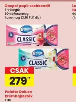 Interspar Ooops! papír zsebkendő ajánlat