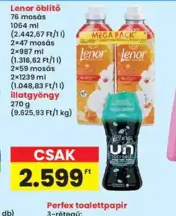 Interspar Lenor öblítő ajánlat