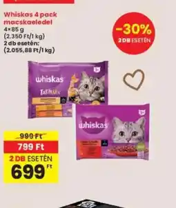 Interspar Whiskas 4 pack macskaeledel ajánlat