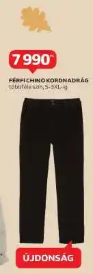 Auchan Férfi Chino Kordnadrág ajánlat