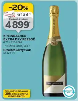 Auchan KREINBACHER Extra Dry Pezsgő ajánlat
