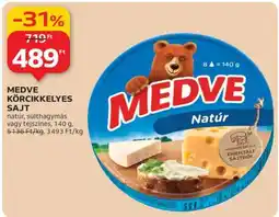 Auchan MEDVE KÖRCIKKELYES SAJT ajánlat